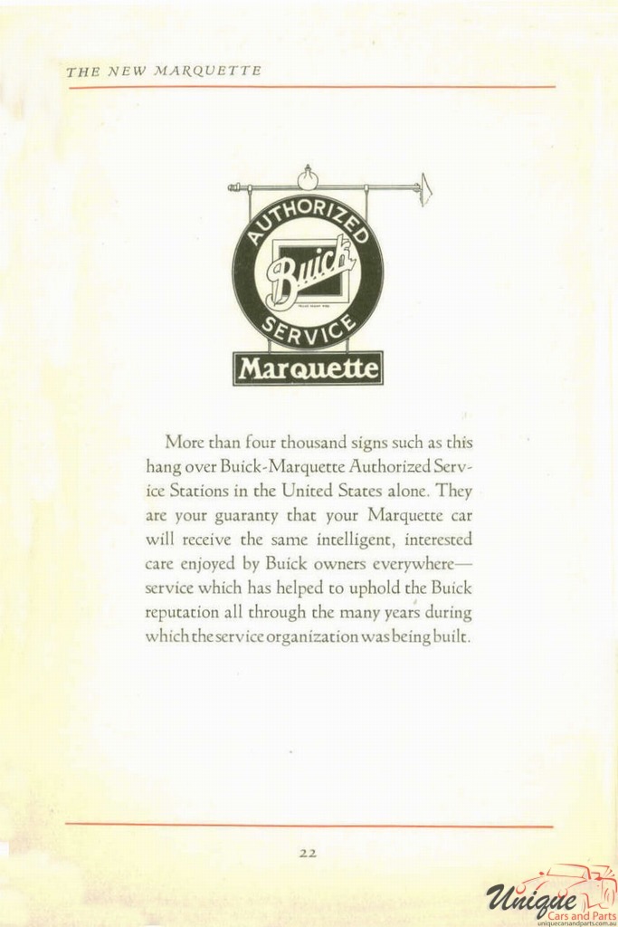 1930 Buick Marquette Booklet Page 7